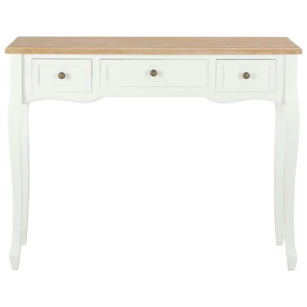 Dressing Console Table with 3 Drawers White 280044