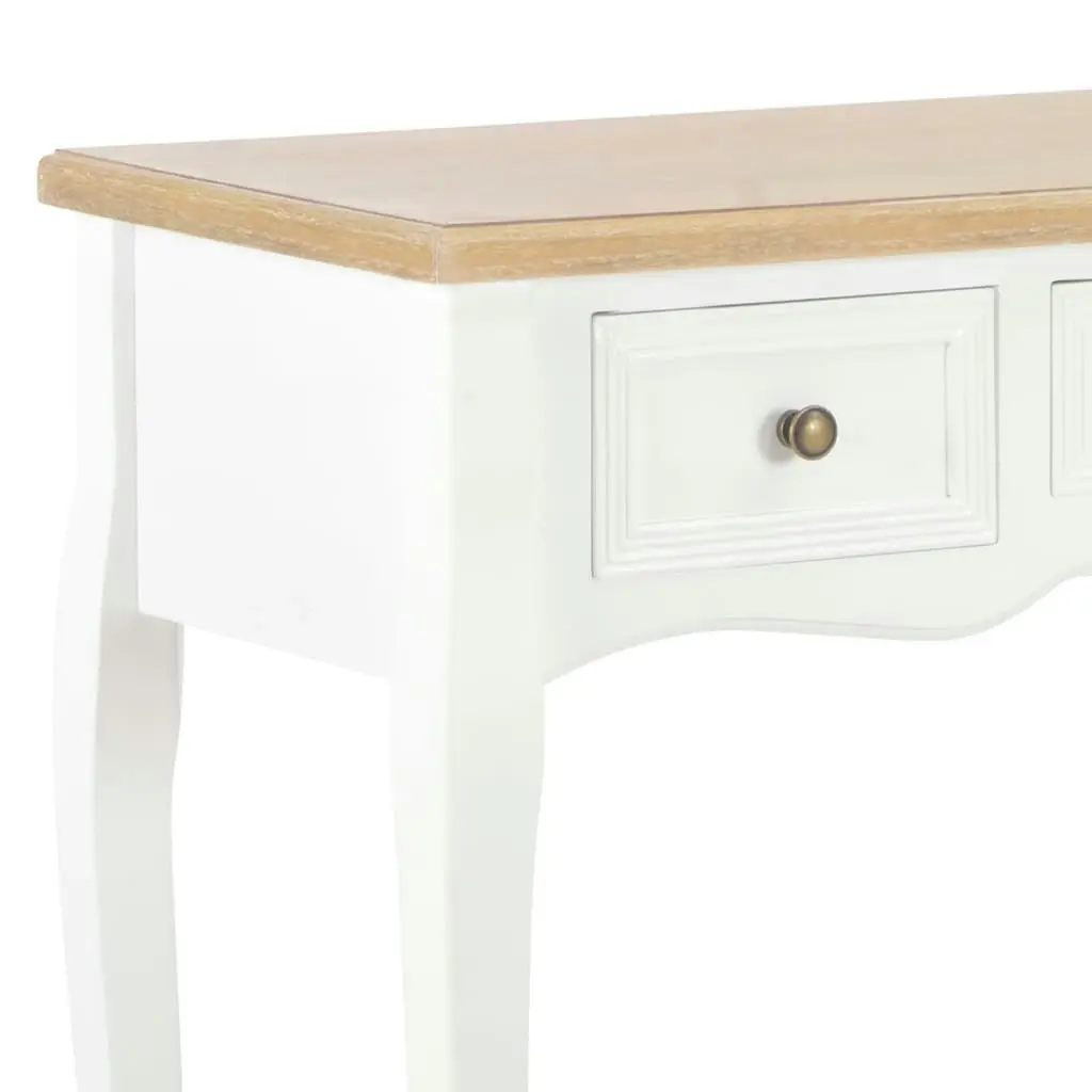 Dressing Console Table with 3 Drawers White 280044