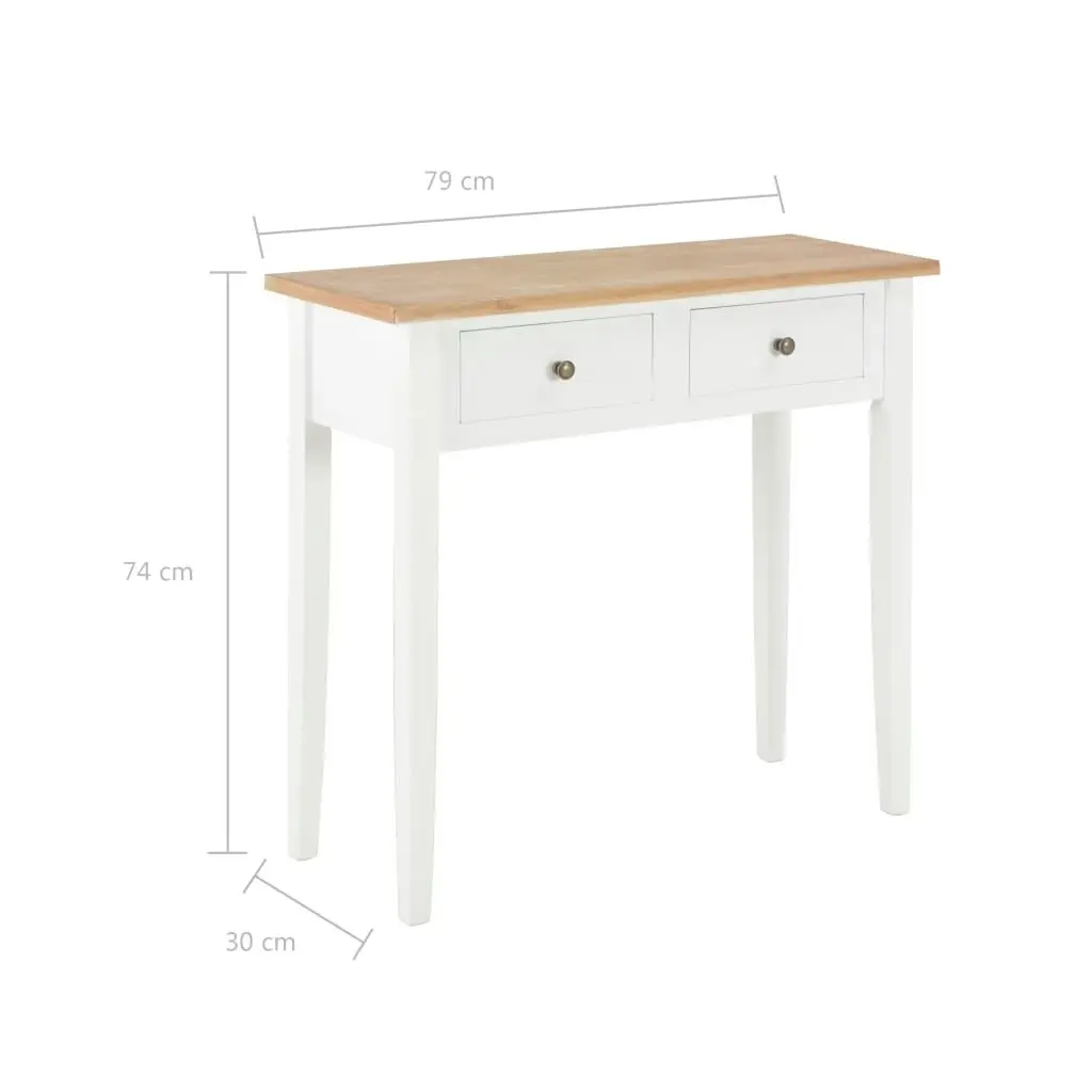 Dressing Console Table White 79x30x74 cm Wood 280053