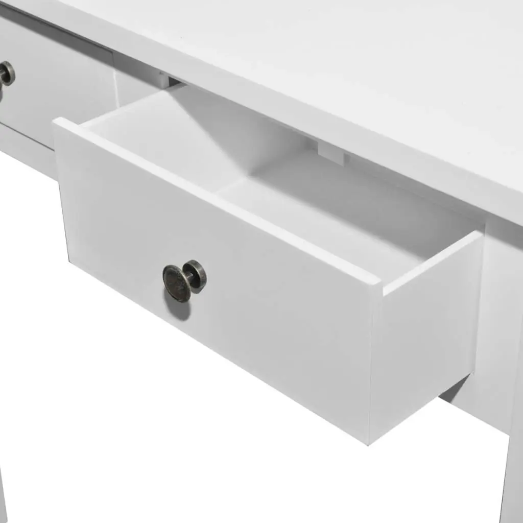 Dressing Console Table with Two Drawers White 241145