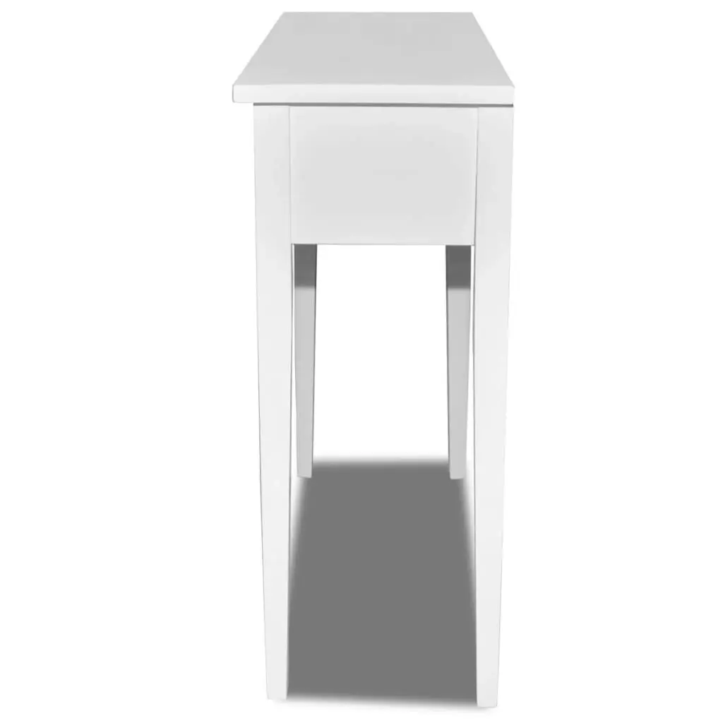 Dressing Console Table with Two Drawers White 241145