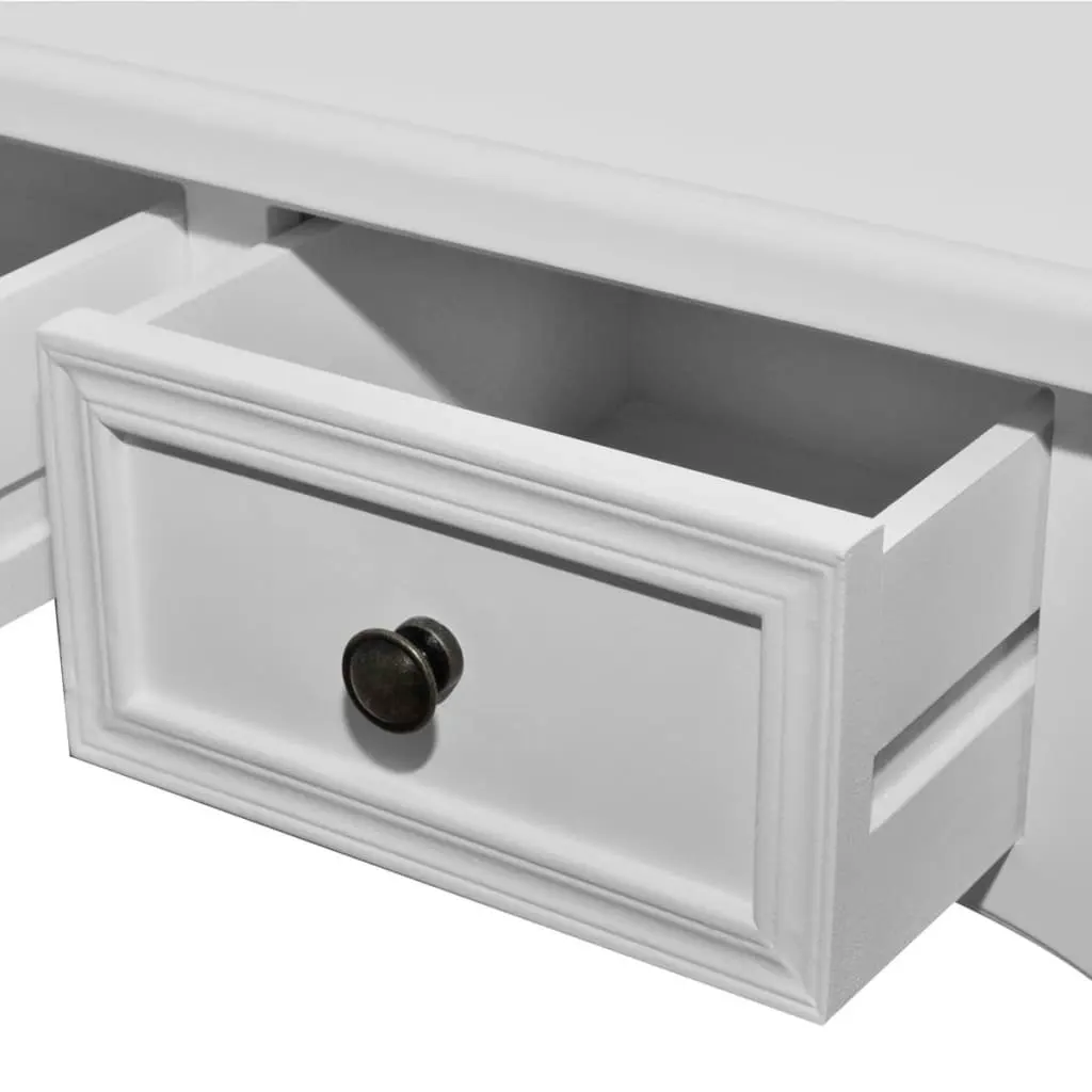 Dressing Console Table with Three Drawers White 241143