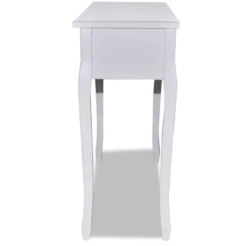 Dressing Console Table with Three Drawers White 241143