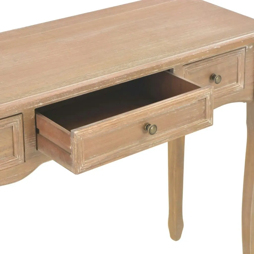 Dressing Console Table with 3 Drawers Brown 280047