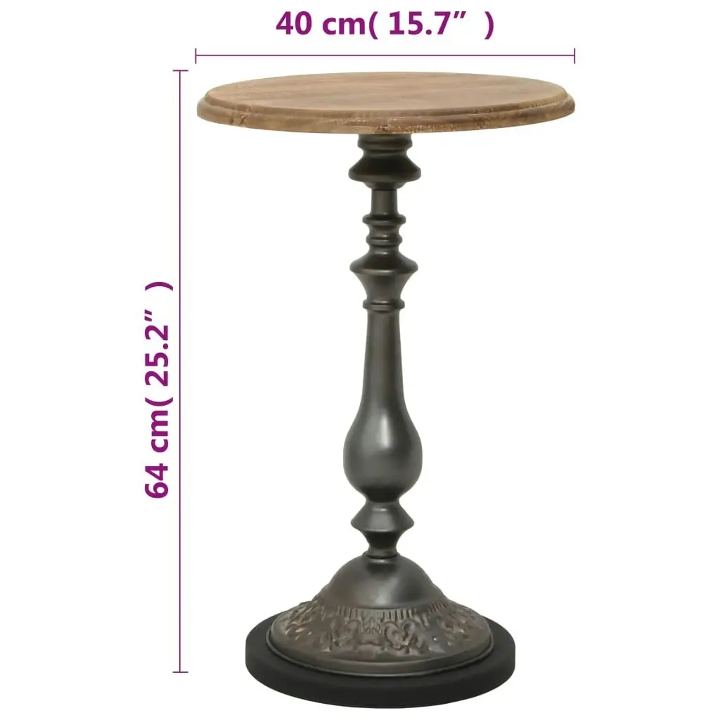 End Table Solid Fir Wood 40x64 cm Brown 246125