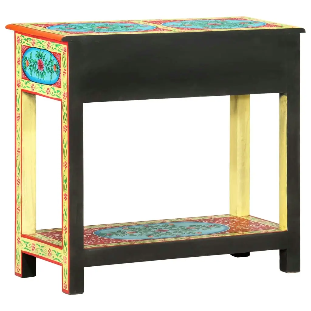 Hand Painted Console Table 80x35x75 cm Solid Mango Wood 286159