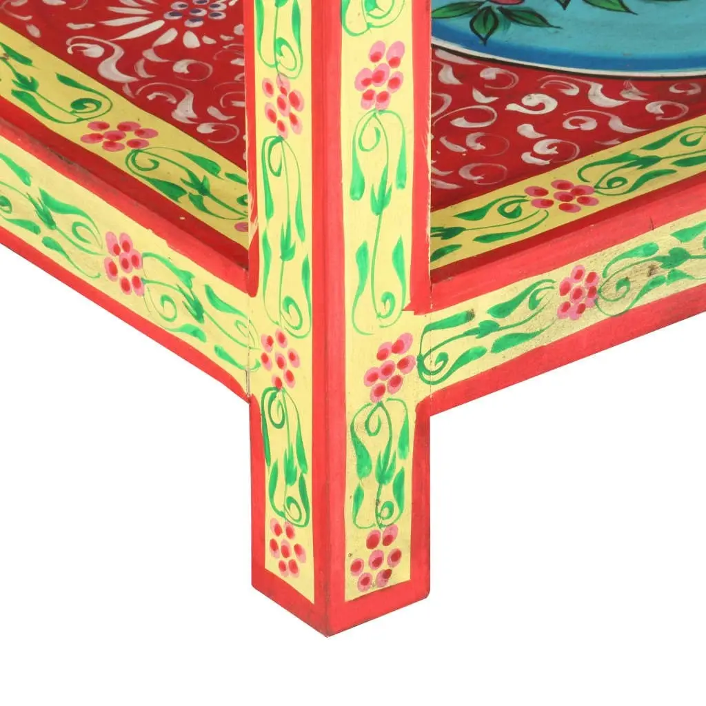 Hand Painted Console Table 80x35x75 cm Solid Mango Wood 286159