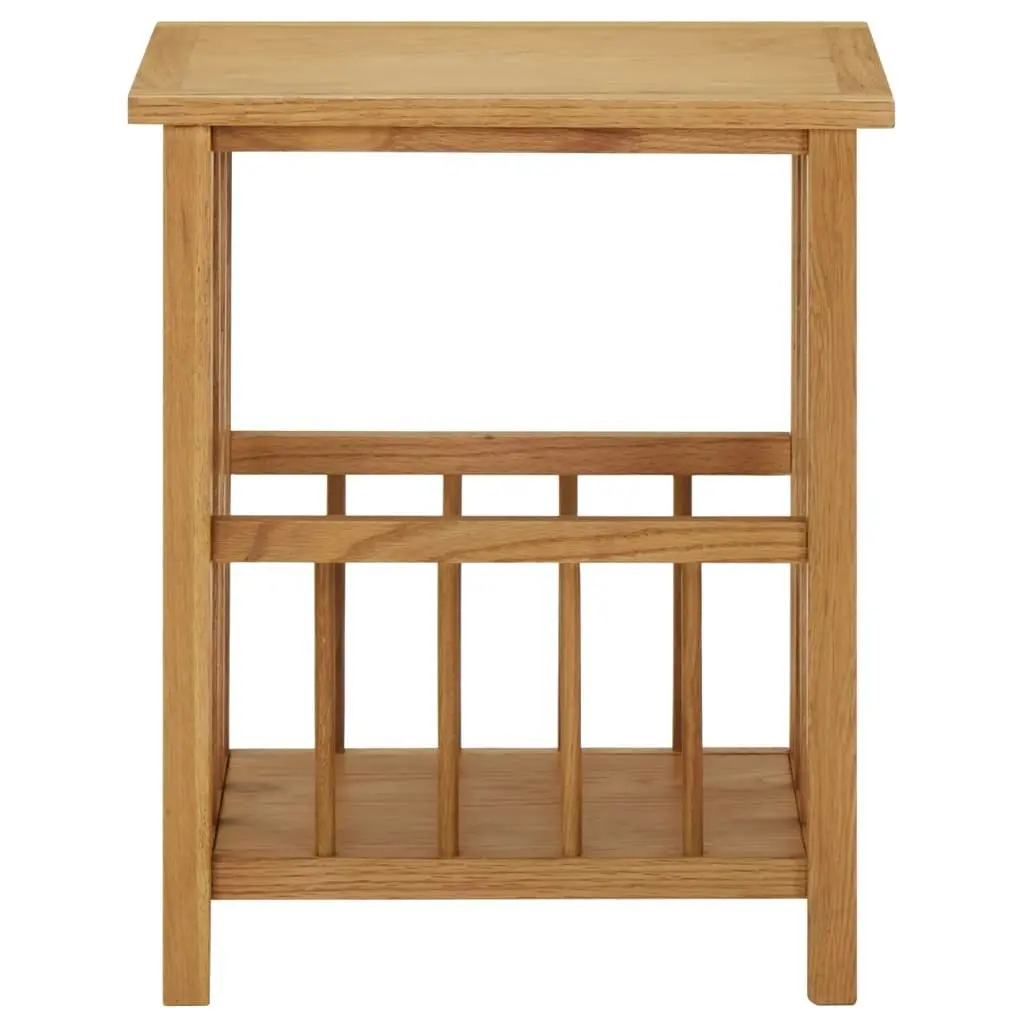 Magazine Table 45x35x55 cm Solid Oak Wood 289183