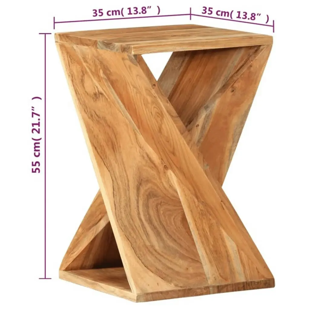 Side Table 35x35x55 cm Solid Wood Acacia 337996