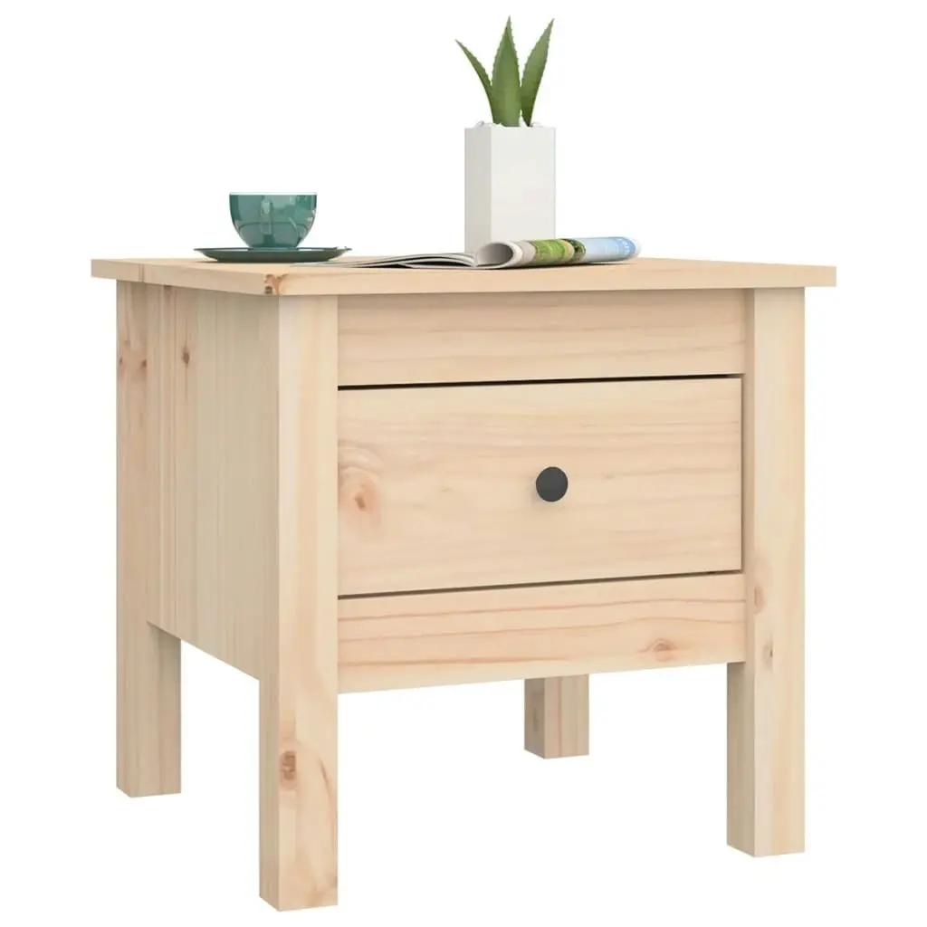 Side Table 40x40x39 cm Solid Wood Pine 813784