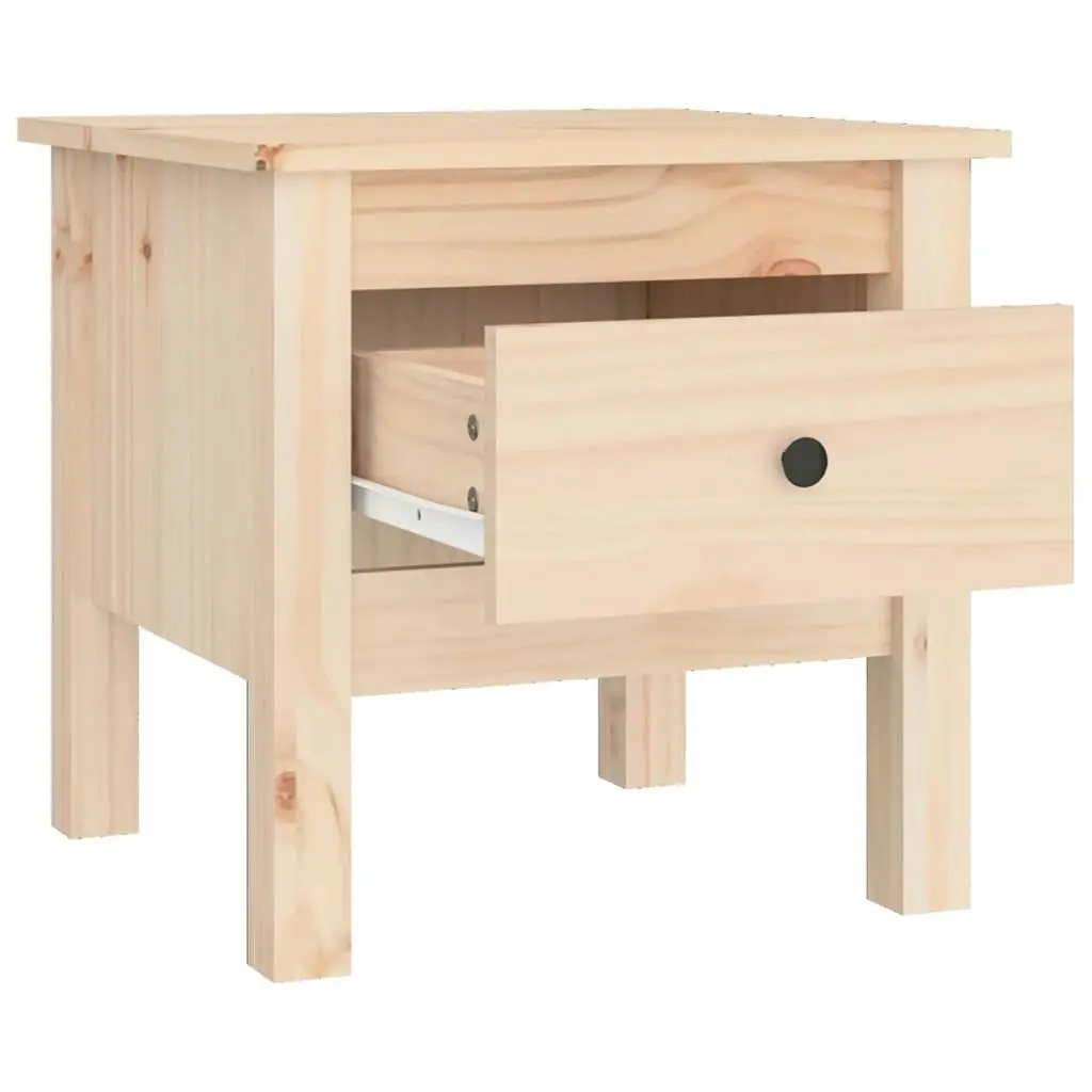 Side Table 40x40x39 cm Solid Wood Pine 813784