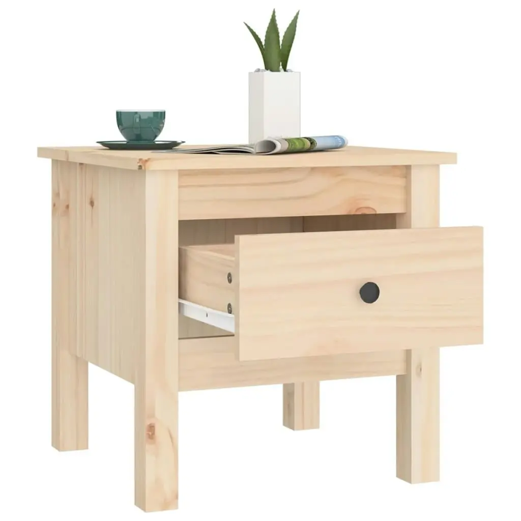 Side Table 40x40x39 cm Solid Wood Pine 813784