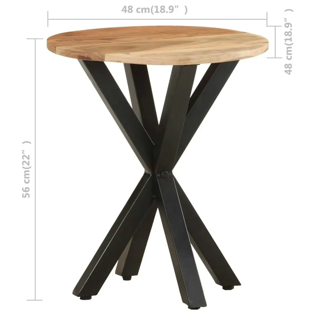 Side Table 48x48x56 cm Solid Acacia Wood 320657