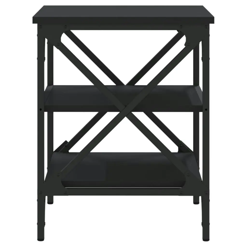 Side Table Black 40x42x50 cm Engineered Wood 825772