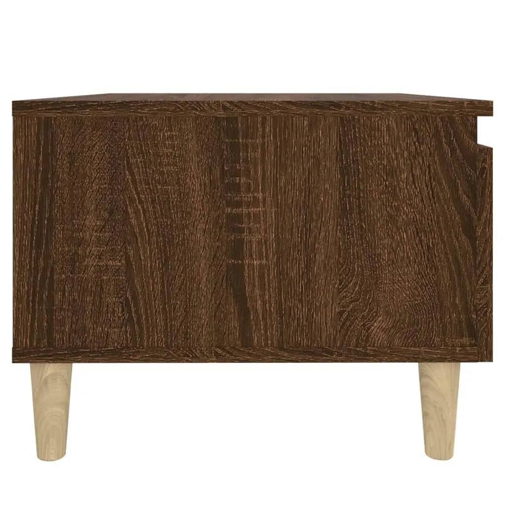 Side Table Brown Oak 50x46x35 cm Engineered Wood 819514