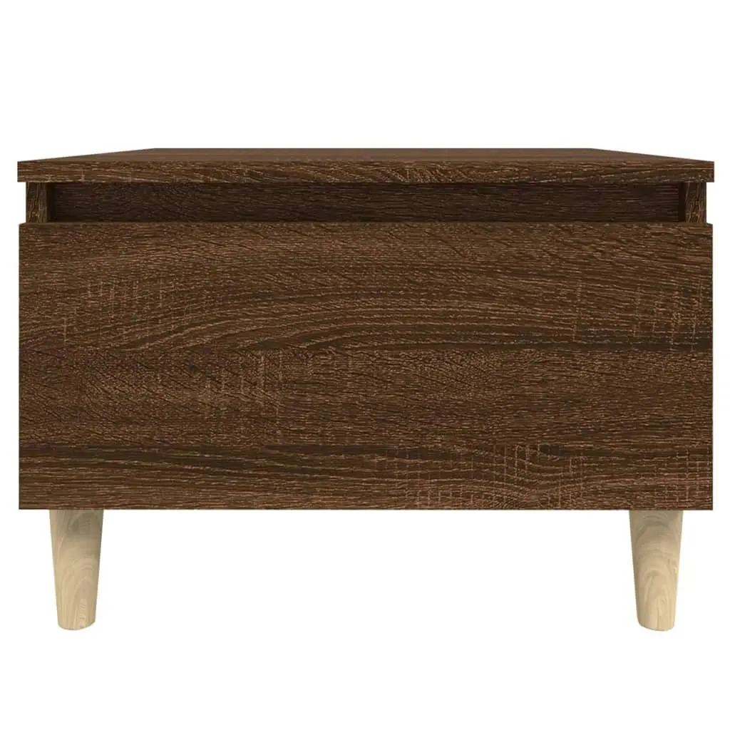 Side Table Brown Oak 50x46x35 cm Engineered Wood 819514