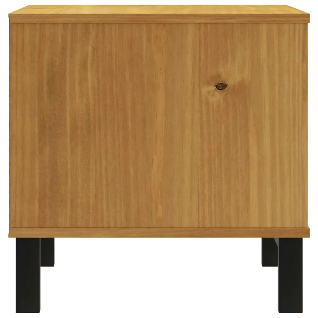 Side Table FLAM 50x50x50 cm Solid Wood Pine 357823