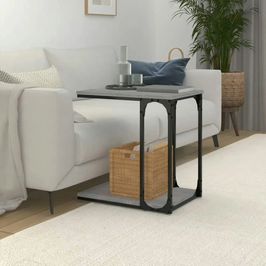 Side Table Grey Sonoma 50x35x52 cm Engineered Wood 825815