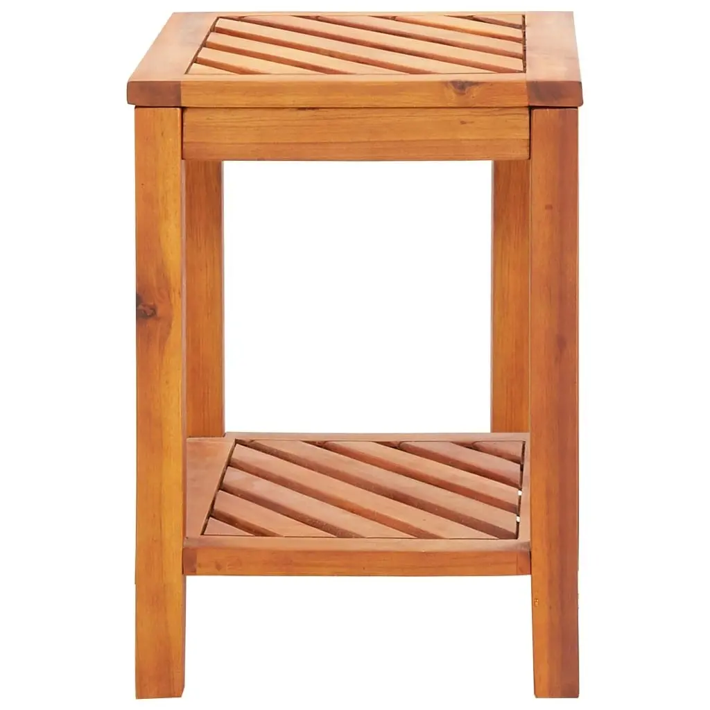 Side Table Solid Acacia Wood 45x33x45 cm 44067