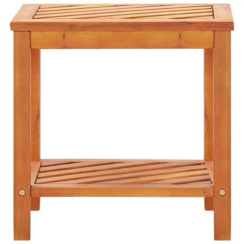 Side Table Solid Acacia Wood 45x33x45 cm 44067