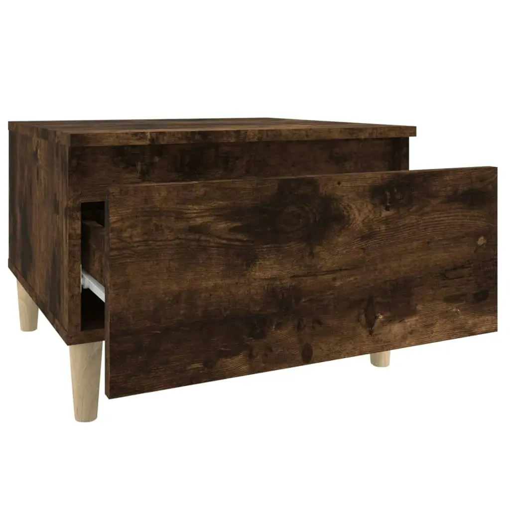 Side Table Smoked Oak 50x46x35 cm Engineered Wood 819510