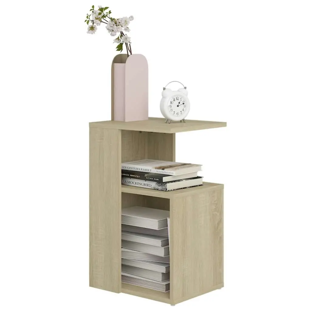 Side Table Sonoma Oak 36x30x56 cm Engineered Wood 802996