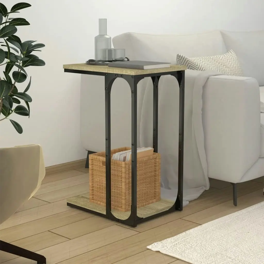 Side Table Sonoma Oak 40x30x60 cm Engineered Wood 825818