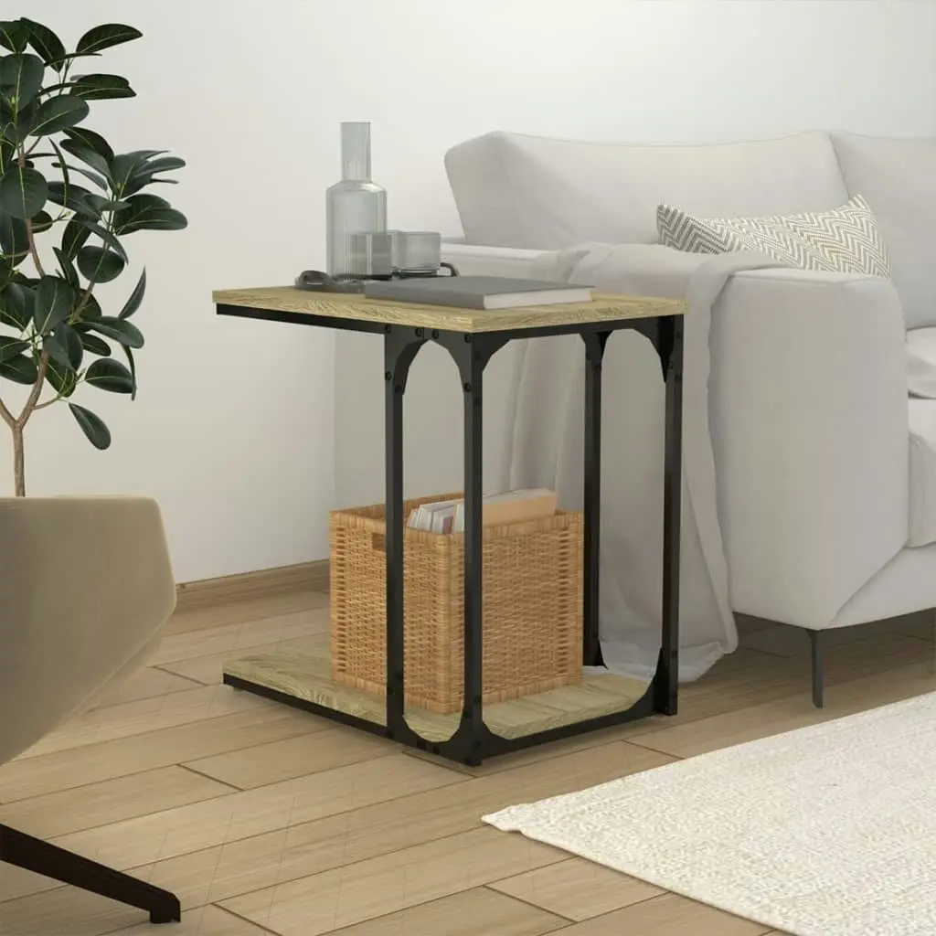 Side Table Sonoma Oak 50x35x52 cm Engineered Wood 825813