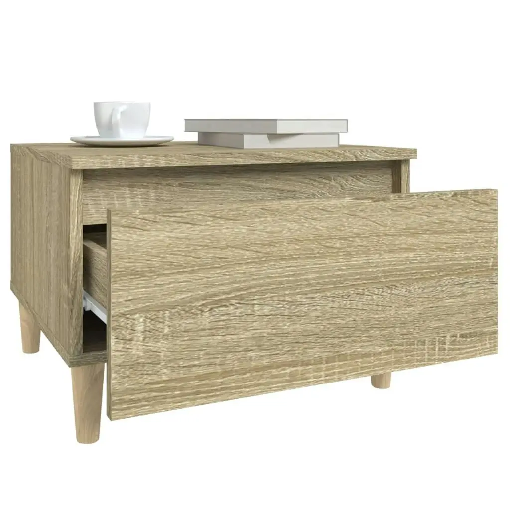 Side Table Sonoma Oak 50x46x35 cm Engineered Wood 819506