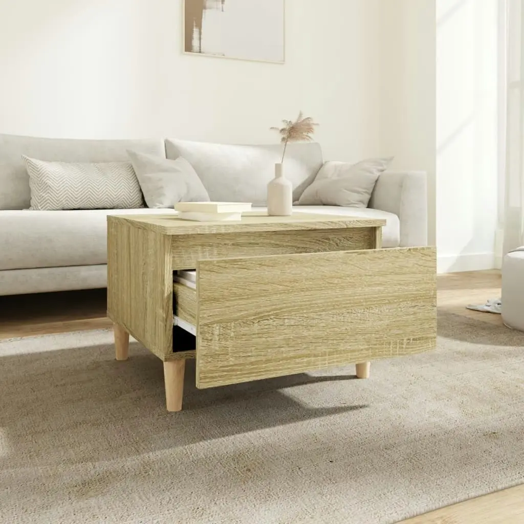 Side Table Sonoma Oak 50x46x35 cm Engineered Wood 819506