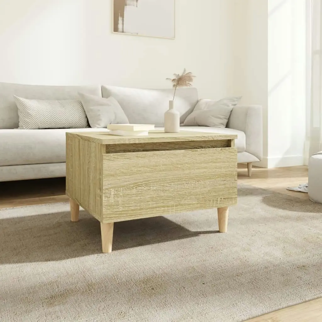 Side Table Sonoma Oak 50x46x35 cm Engineered Wood 819506