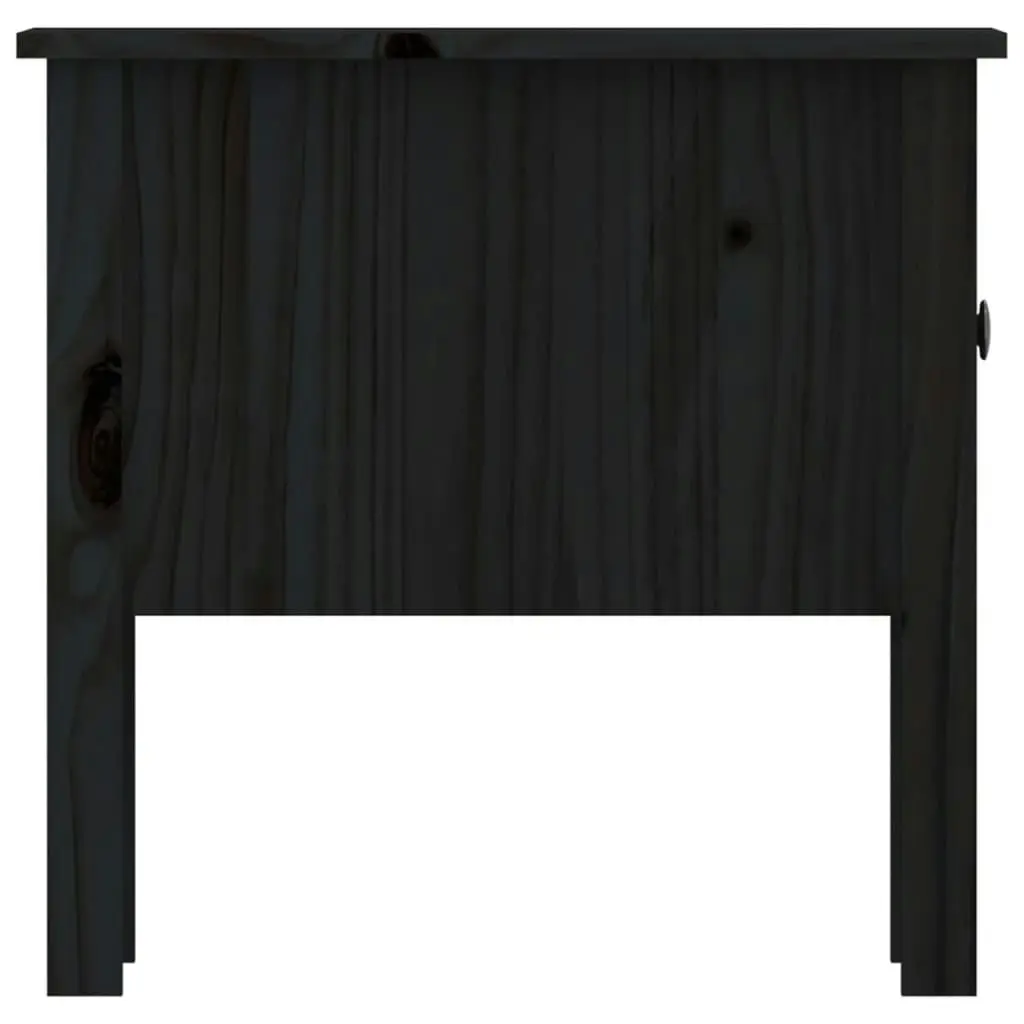 Side Tables 2 pcs Black 50x50x49 cm Solid Wood Pine 813803