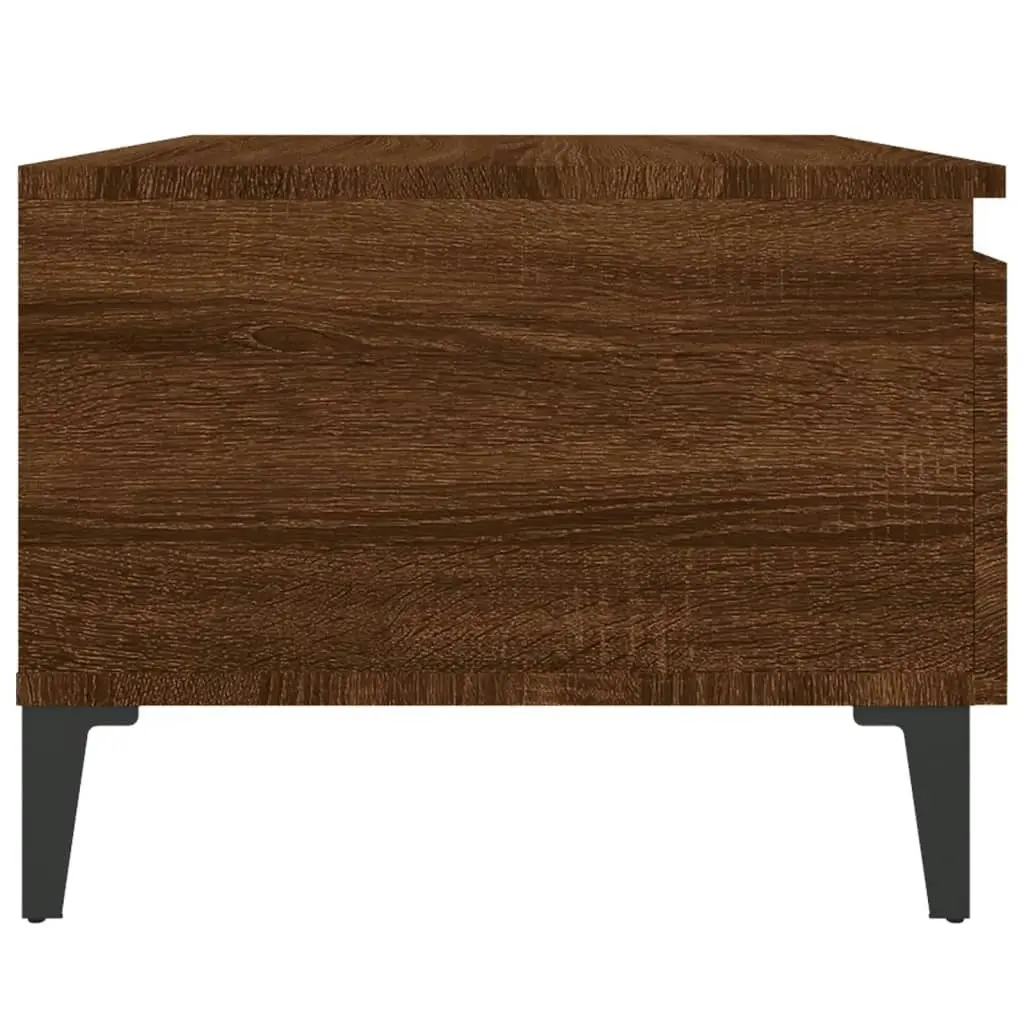 Side Tables 2 pcs Brown Oak 50x46x35 cm Engineered Wood 819531