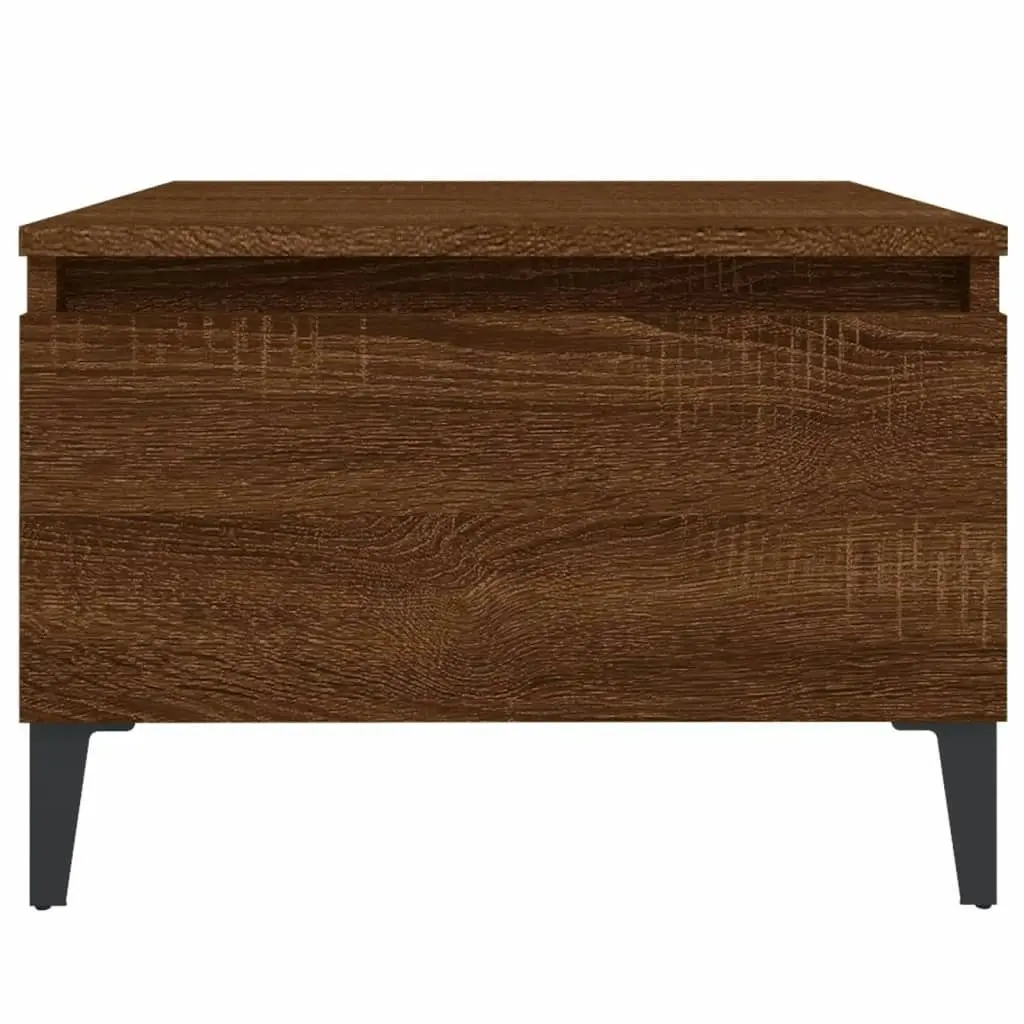 Side Tables 2 pcs Brown Oak 50x46x35 cm Engineered Wood 819531