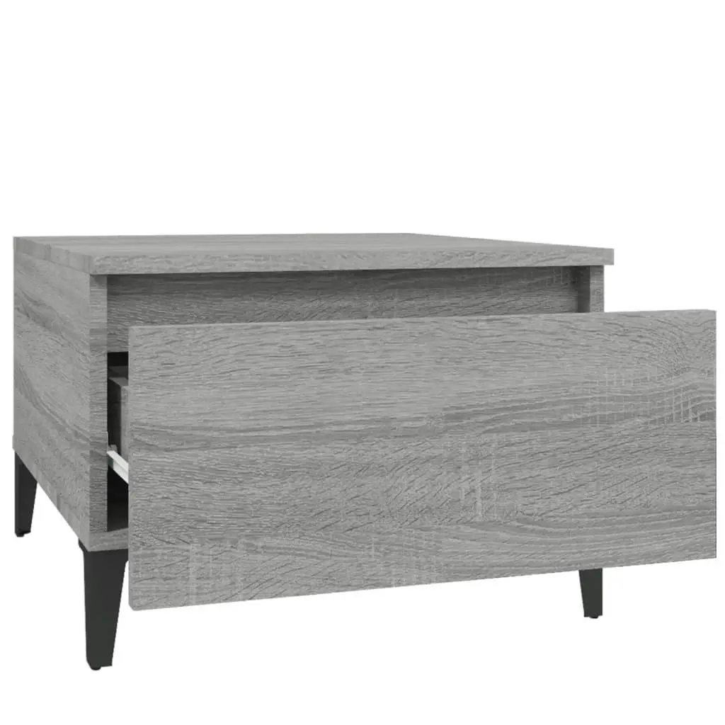 Side Tables 2 pcs Grey Sonoma 50x46x35 cm Engineered Wood 819529