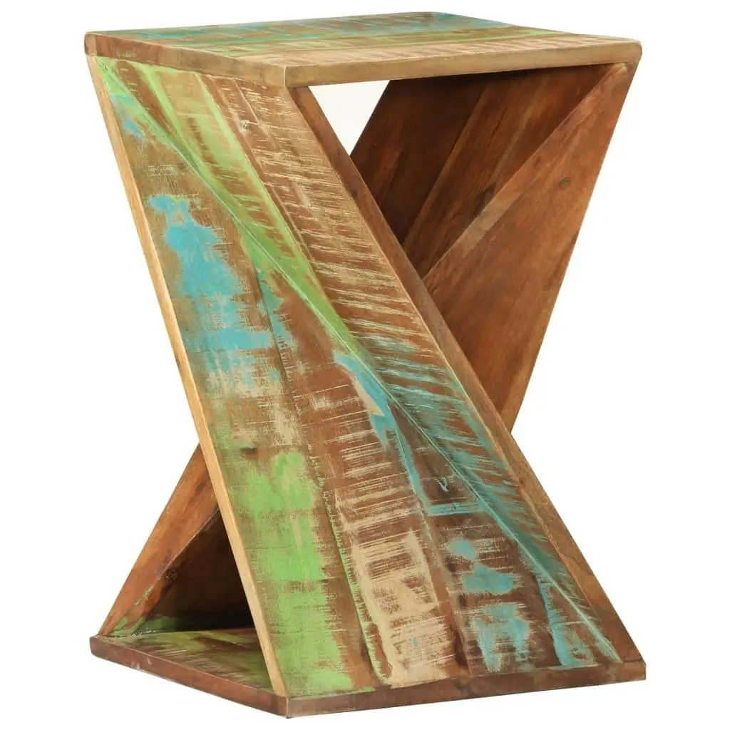 Side Table 35x35x55 cm Solid Wood Reclaimed 337995