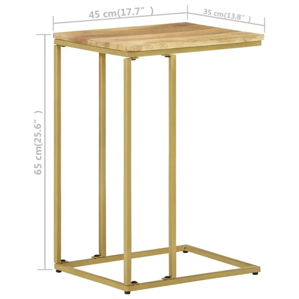 Side Table 35x45x65 cm Solid Mango Wood 327442