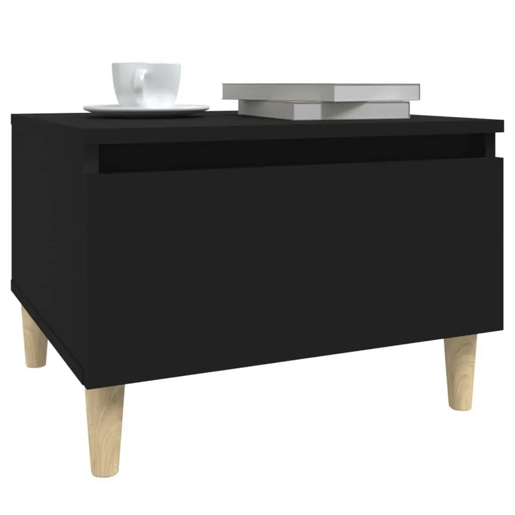 Side Table Black 50x46x35 cm Engineered Wood 819502