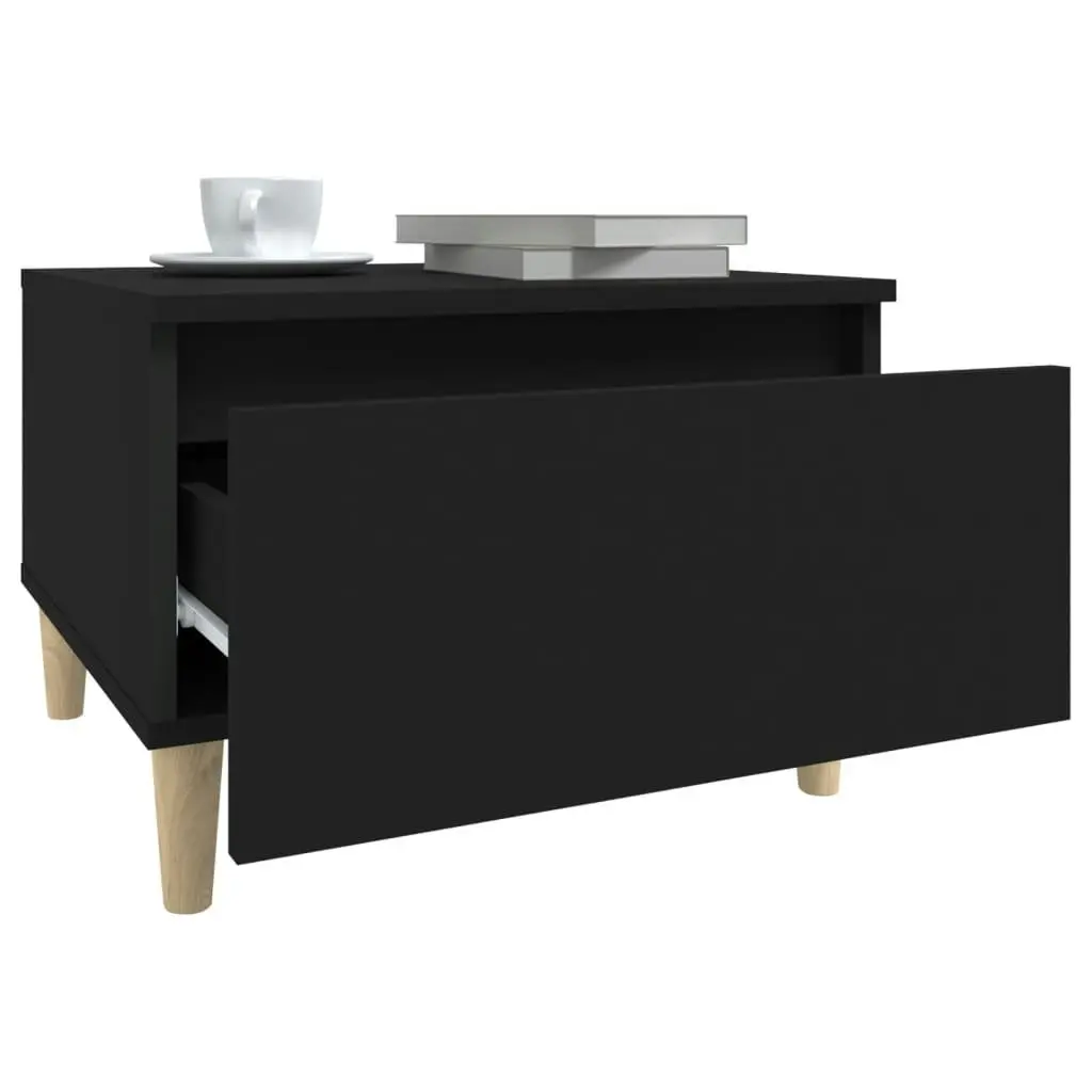 Side Table Black 50x46x35 cm Engineered Wood 819502