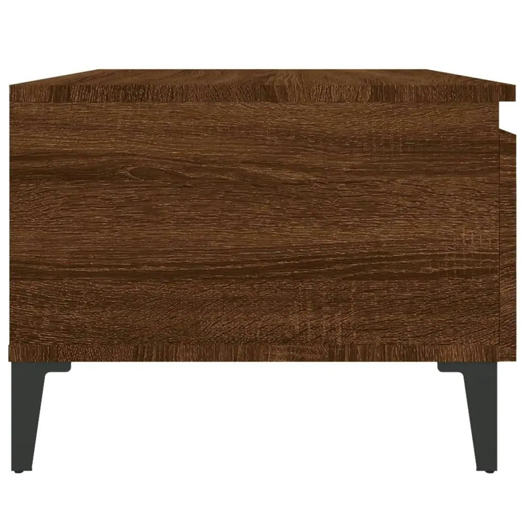 Side Table Brown Oak 50x46x35 cm Engineered Wood 819530