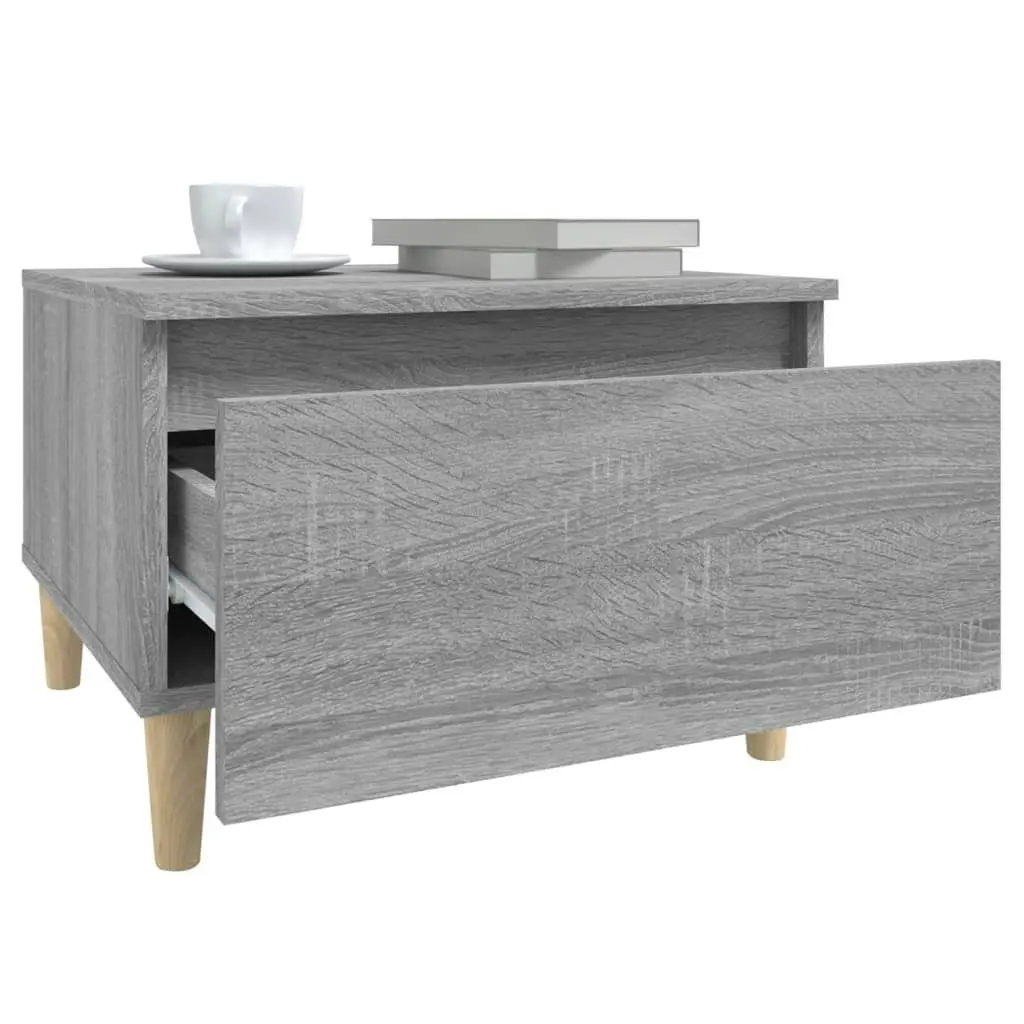 Side Table Grey Sonoma 50x46x35 cm Engineered Wood 819512