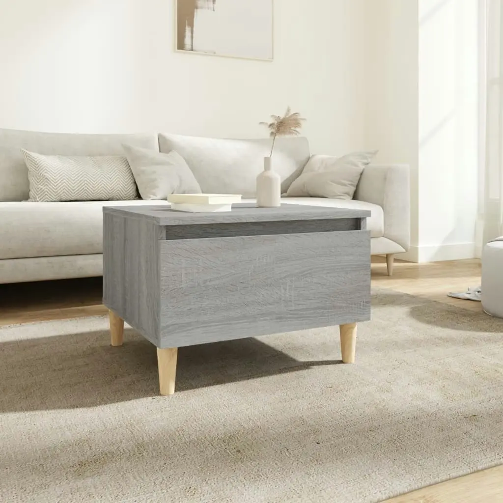 Side Table Grey Sonoma 50x46x35 cm Engineered Wood 819512