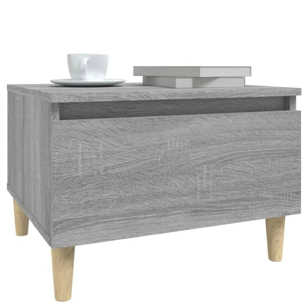 Side Table Grey Sonoma 50x46x35 cm Engineered Wood 819512