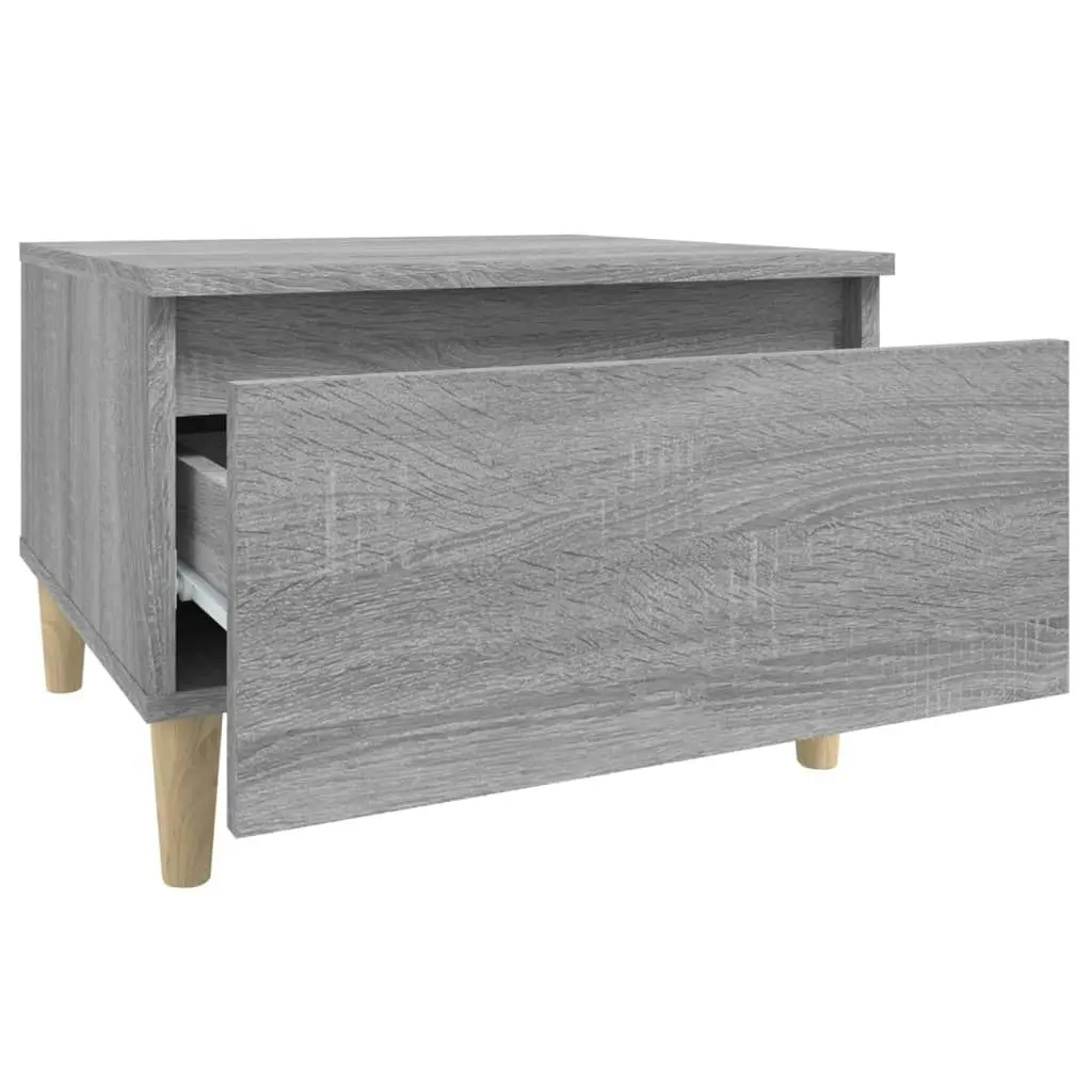 Side Table Grey Sonoma 50x46x35 cm Engineered Wood 819512