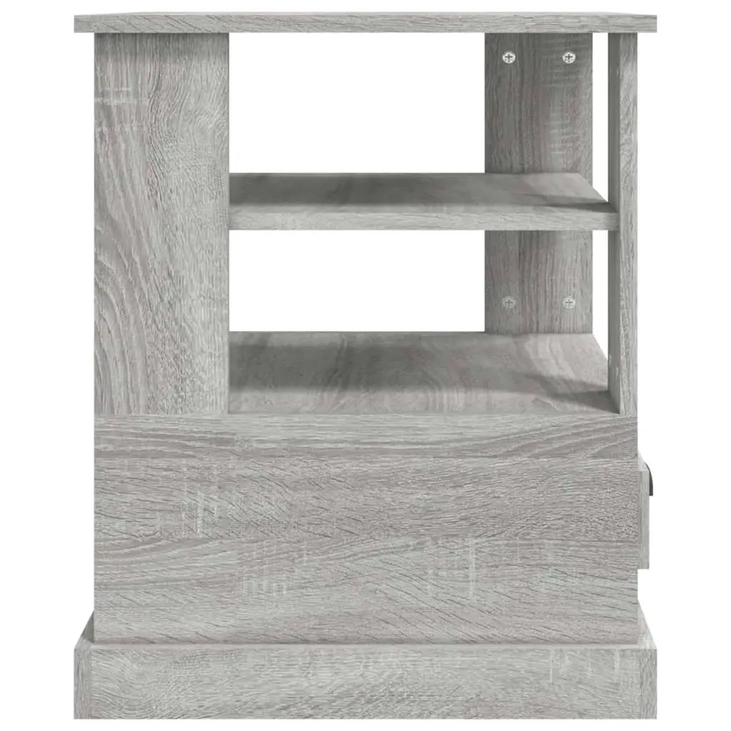 Side Table Grey Sonoma 50x50x60 cm Engineered Wood 816414