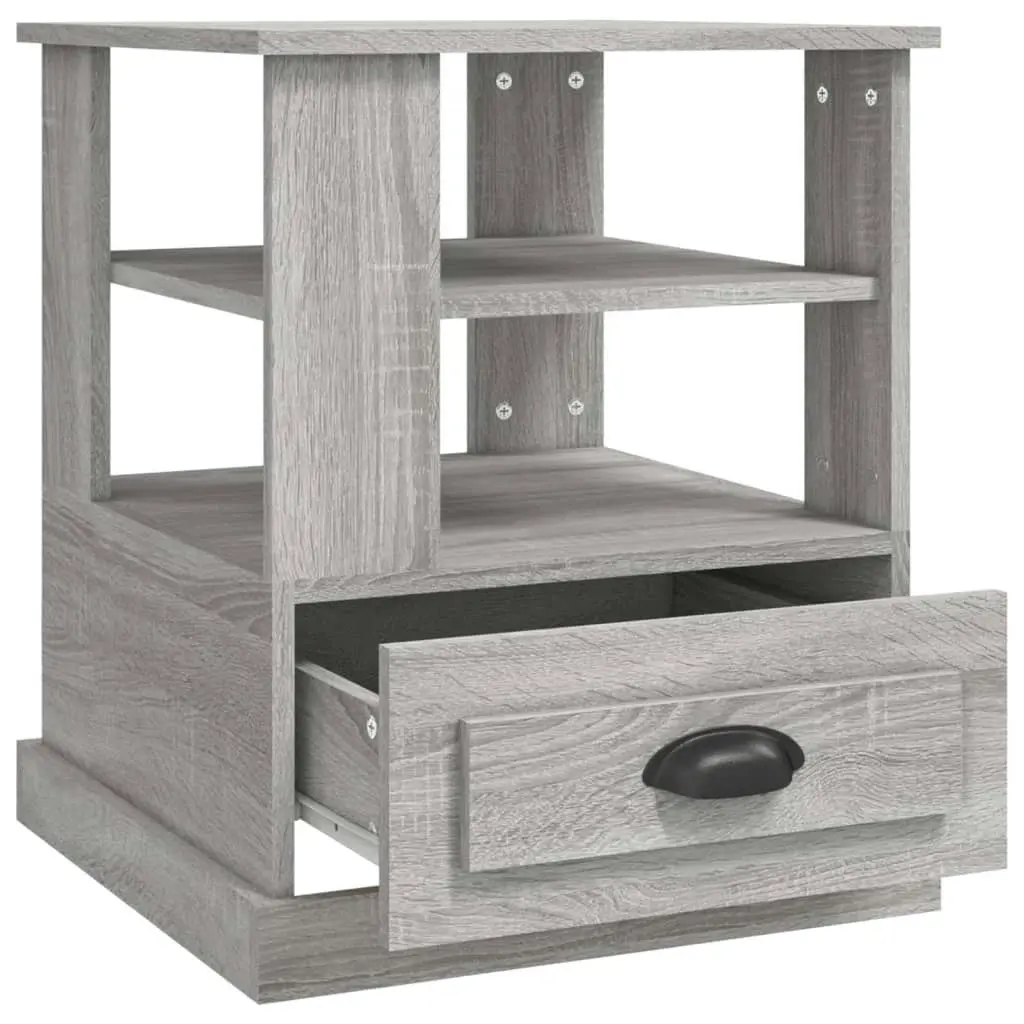 Side Table Grey Sonoma 50x50x60 cm Engineered Wood 816414