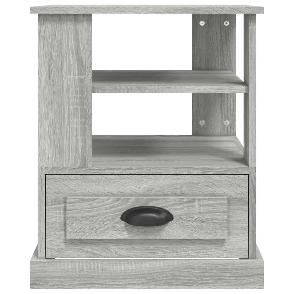 Side Table Grey Sonoma 50x50x60 cm Engineered Wood 816414