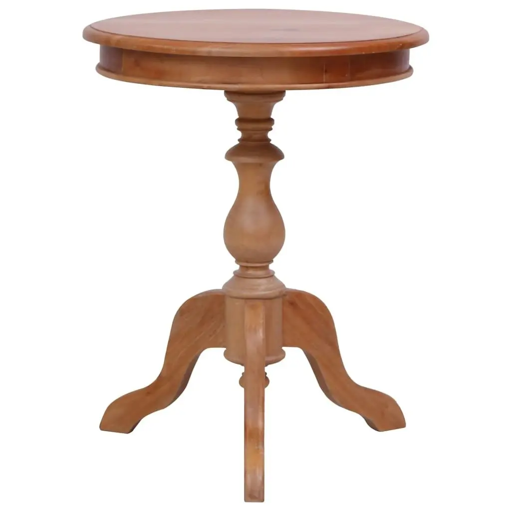 Side Table Natural 50x50x65 cm Solid Mahogany Wood 283846