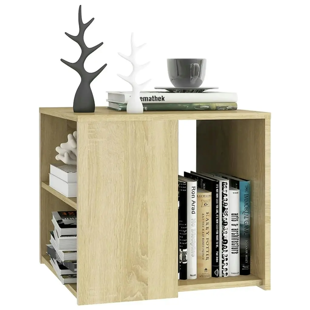 Side Table Sonoma Oak 50x50x45 cm Engineered Wood 806385