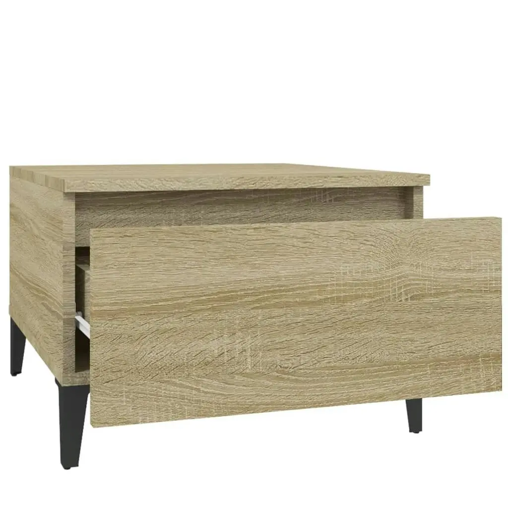 Side Table Sonoma Oak 50x46x35 cm Engineered Wood 819522